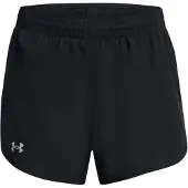 Under Armour Sportbroek 'Fly-By' zwart / wit