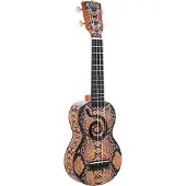 Mahalo Soprano ukelele - MA1 - Art Series - Python motief - Met draagtas