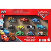 Mattel Disney en Pixar Cars Mini Racers 10-pack - set van 10 speelgoedvoertuigen uit de film