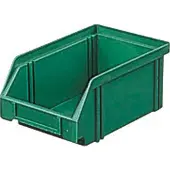 LA-KA-PE Magazijnbak | L160/140xB105xH75 mm | PS groen | 25 stuks - LK4 GRÜN LK4 GRÜN