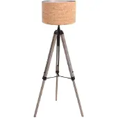 Mexlite Tripod vloerlamp Triek met kurk kap Ø40cm