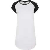 Urban Classics Jurk zwart / wit