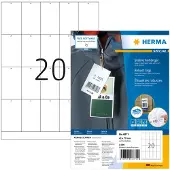 Herma Stevige labelhangers A4 42x70 mm wit papier/folie/papier geperforeerd niet hechtend 2000 st.