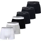 Gant Boxershorts marine / grijs gemêleerd / zwart / wit