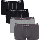 Sloggi Boxershorts grijs / zwart