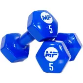 Muscle Power Vinyl dumbbells MP920 2 x 5 kg