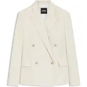 BOSS Regular-fit blazer van stretchkatoen