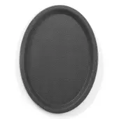 Hendi Ovaal dienblad – antislip – schok- en breukbestendig – 160x230 mm – zwart
