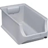 Allit 456224 Transparante opbergkist ProfiPlus Box 4, grijs, gemaakt van PP