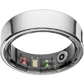 NOLATR Smart Ring LUX – Stappenteller & Hartslagmeter – Zilver – Maat 13