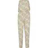 Urban Classics Jumpsuit beige / zwart