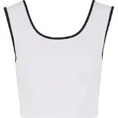 Urban Classics Top zwart / wit