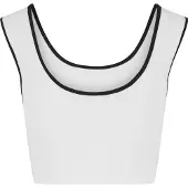 Urban Classics Top zwart / wit