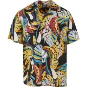 Urban Classics Overhemd turquoise / oker / groen / zwart / wit
