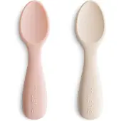 Mushie Lepels Siliconen Small Blush/Shifting Sand 2st