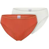 Schiesser Slip ' Modal Essentials ' oranje / roestrood / wit