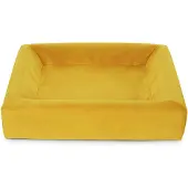 Bia bed royal fluweel hoes voor hondenmand oker -50 60x50x12 cm