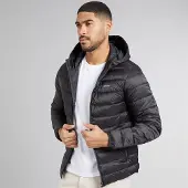 Jack & Jones Heren Logan Leichte Daunenjacke Zwart