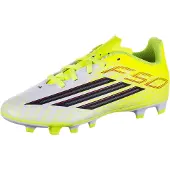 Adidas F50 Club MG kinder voetbalschoenen geel maat 33