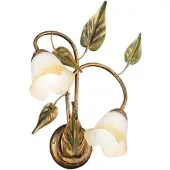 ONLI Wandlamp Miranda, dimbaar, brons / oud-messing, Woon-/ Eetkamer, metaal, Florentijns, Wandlamp