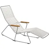 Houe CLICK Zonneschommel Ligstoel Bamboe Armleuningen Stalen Frame