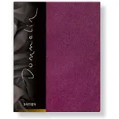 Dommelin Hoeslaken Aubergine (Satijn 300TC)-90 x 200 cm