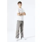 Garcia T-shirt met backprint ecru Jongens Katoen Ronde hals Backprint - maat 164/170
