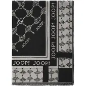 JOOP! Sjaal lichtgrijs / zwart