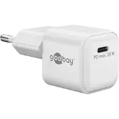 Goobay nano USB lader | USB-C PD | GaN | 20W | wit