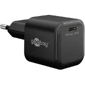 Goobay nano USB lader | USB-C PD | GaN | 30W | zwart
