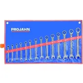 Projahn Ratelsleutel-set GearTech, in foedraal, metrisch, 14-delig