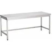 Gastro-Inox RVS werktafel zonder onderblad, 1400(l)x600(d)x850(h)mm