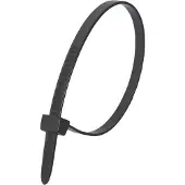 Dedra - Nylon Kabelbinders - 9,0mm x 610mm - UV-bestendig - Zwart - 25 stuks