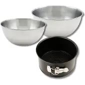 Zenker Set bakvorm voor panettone 18 cm, 2 mengkommen en 1 spatel