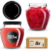Kadax Amphora Pot fi82 510ml + deksel wz8 Zwart