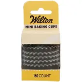 Wilton Mini Baking Cups Zwart set/160