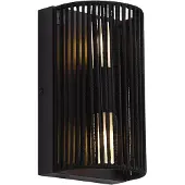 QAZQA Japandi wandlamp zwart met touw IP44 - Jayla