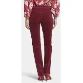 Nydj Marilyn Straight Jeans Rood Corduroy | Cranberry Pie