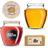 Kadax Pot Amphora fi82 510ml + deksel fi82 Honing met