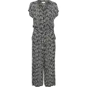 Kaffe Jumpsuit 'Mille' zwart / offwhite