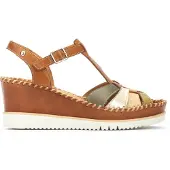 Pikolinos Sandaal ' AGUADULCE ' beige / cognac / kaki / zilver