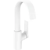 Hansgrohe Vivenis wastafelkraan waterbesparend met draaibare uitloop wit mat