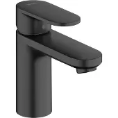 Hansgrohe Vernis Blend - Wastafelmengkraan - Ééngreeps bediening - CoolStart energiebesparend - Zonder waste - 100mm maat - Mat Zwart