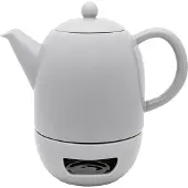 Bredemeijer - Theepot porselein Viborg - theelichthouder - 1,2 liter - Grijs