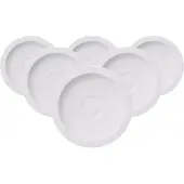 Villeroy & Boch Espresssountertassen White Pearl ø 13 cm Set van 6