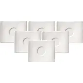 Villeroy & Boch Multipack Villeroy & Boch NewWave mokka/espresso schotel - Nieuw - 6 stuks, Kopje, Wit