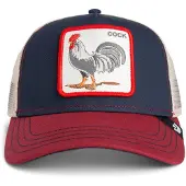 GOORIN BROS. Pet 'Rooster' beige / navy / rood