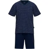 Götzburg Pyjama kort blauw / lichtblauw
