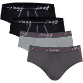 Sloggi Slip donkergrijs / zwart