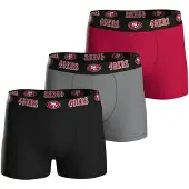 NFL Boxershorts 'NFL San Francisco 49ers' grijs / rood / zwart